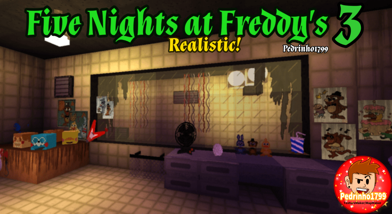 Fnaf 3 map (HD TEXTURES BY PEDRINO1799) (BEDROCK EDITION